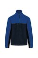 Heren Fleece vest Tweekleurige ecologishe WK904 NAVY-ROYAL BLUE